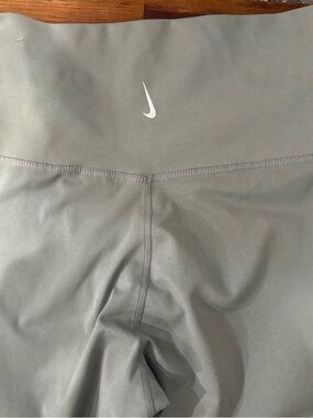 Nike light green High-Waist Leggings with White Swoosh